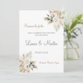 Boho Wedding Save the Date (Stehend Vorderseite)