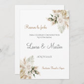 Boho Wedding Save the Date (Vorne/Hinten)