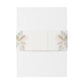 Boho Wedding Spanisch Einladungsbanderole (Rückseitenbeispiel)