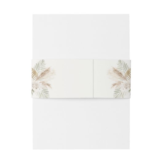 Boho Wedding Spanisch Einladungsbanderole (Rückseitenbeispiel)