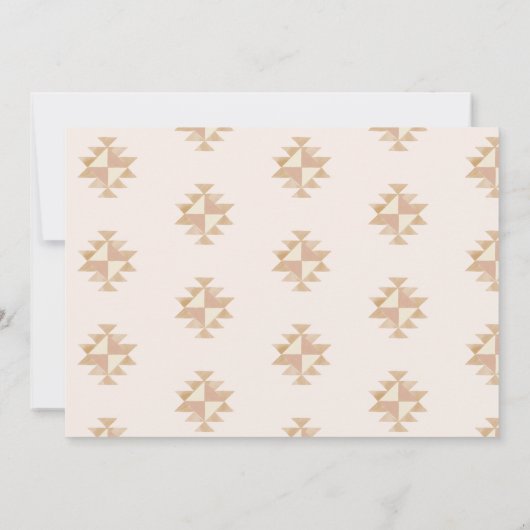 Boho Wedding speichert das Datum der Einladung (Rückseite)