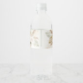 Boho Wedding Wasserflaschenetikett (Rückseite)