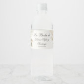 Boho Wedding Wasserflaschenetikett (Vorderseite)