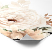 Boho Wedding Welcome sign, Cartel de Boda Poster (Ecke)