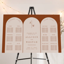 Boho Wedding Welcome Sign mit Seetabelle