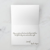 Boho Weihnachten Cedar & Stars Wintersonntag Karte (Innenseite)