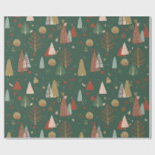 Boho Weihnachten Geschenkpapier (Flach)