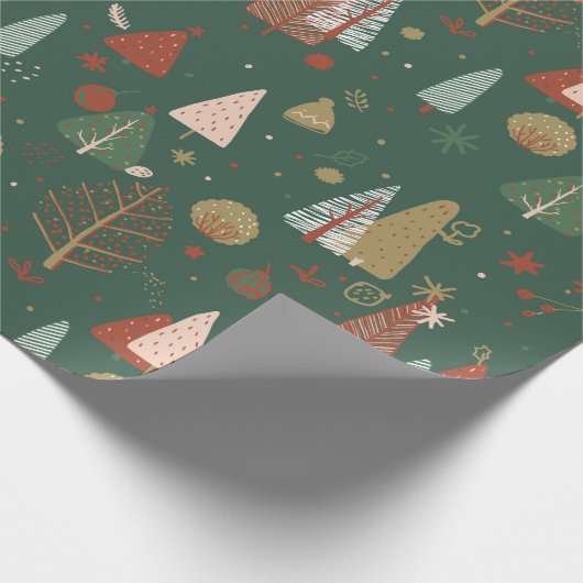 Boho Weihnachten Geschenkpapier (Ecke)