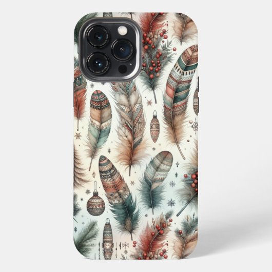 Boho-Weihnachten iPhone Hülle (Rückseite)