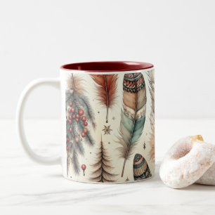 Boho-Weihnachten Zweifarbige Tasse