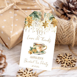 Boho Weihnachts Brautparty Tee Party Favan Geschenkanhänger