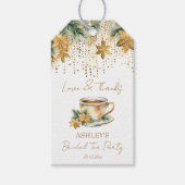 Boho Weihnachts Brautparty Tee Party Favan Geschenkanhänger (Vorderseite)