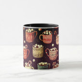 Boho-Weihnachts-Heißer Kakao Tasse (Zentrum)