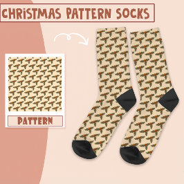 Boho Weihnachts-Party Weihnachtssock Boho Socks Socken