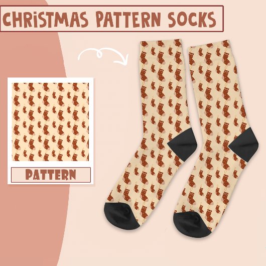 Boho Weihnachts-Party Weihnachtssock Boho Socks Socken