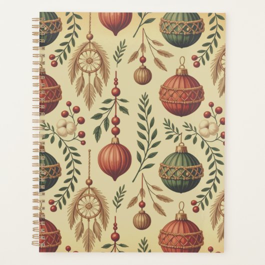 Boho-Weihnachtsdekorationen Planer (Vorderseite)