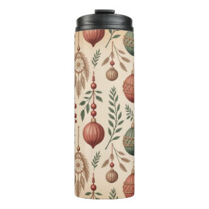 Boho-Weihnachtsdekorationen Thermosbecher