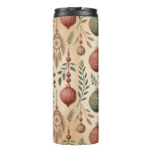 Boho-Weihnachtsdekorationen Thermosbecher (Rückseite)