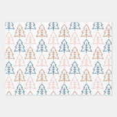 Boho Weihnachtsfeiertag Geschenkpapier Set (Vorderseite 3)