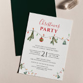 Boho Weihnachtsferien Party Einladung