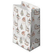 Boho-Weihnachtsfreude Urlaub Kleine Geschenktüte (Vorderseite Schrägansicht)