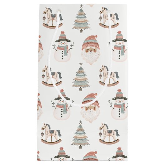 Boho-Weihnachtsfreude Urlaub Kleine Geschenktüte (Vorderseite)