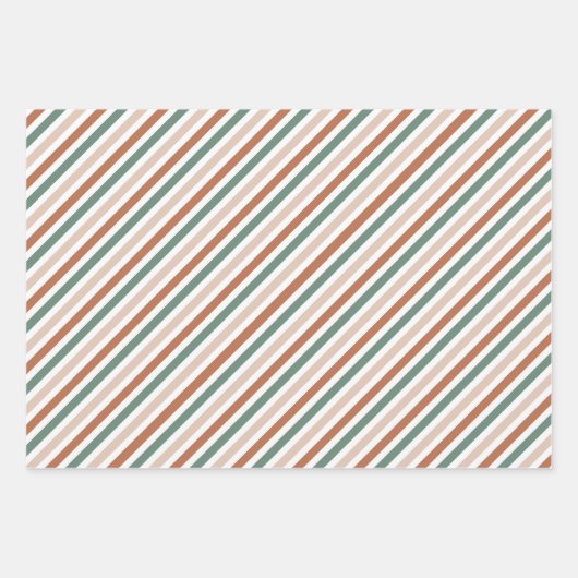 Boho Weihnachtsgeschenk Wrap Modern Holiday Wrappi Geschenkpapier Set (Vorderseite)