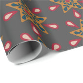 Boho Weihnachtspapier Geschenkpapier (Rolleneckpunkt)