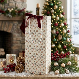 Boho Weihnachtsschmuck Warm Vintager Winter Geschenktüte Für Weinflaschen