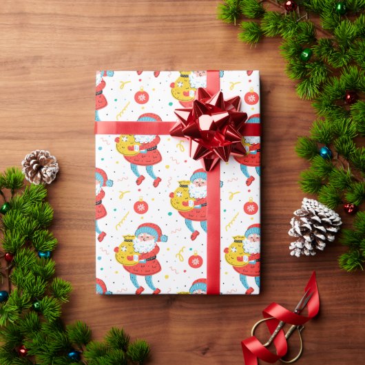 Boho Weihnachtswrapping Paper Geschenkpapier (Feiertagsgeschenk)