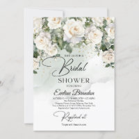 Boho weiße Rosen Eukalyptus Grün und Gold