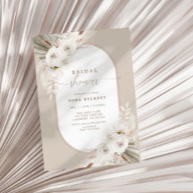 Boho weißes, getrocknetes Brautparty