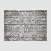 Boho weißes rustikales dreamcatcher seidenpapier (Vorderseite)