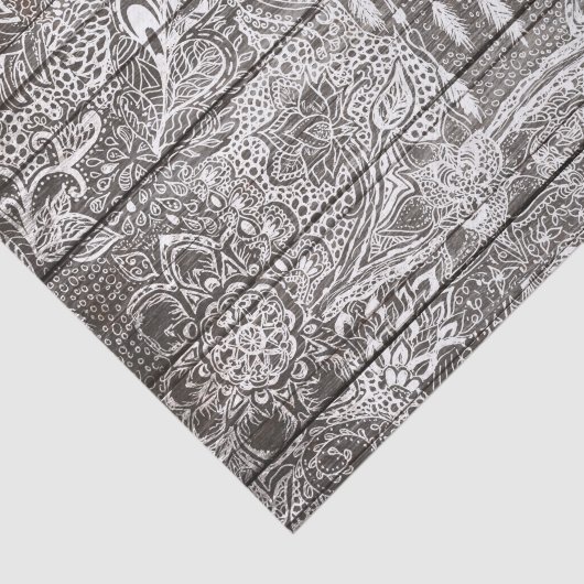 Boho weißes rustikales dreamcatcher seidenpapier (Ausschnitt)