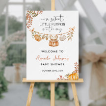 Boho Welcome Little Pumpkin Baby Dusche