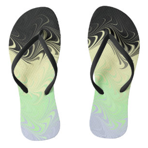 Boho-Wellig-Marmoriertes-Abstraktes Cassgender-Sto Badesandalen