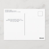 Boho Welppy Dog Terracotta Kinderdusche Einladung Postkarte (Rückseite)