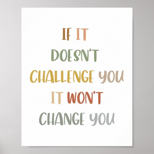 Boho, wenn es dich nicht herausfordert, wird es si poster (Vorne)