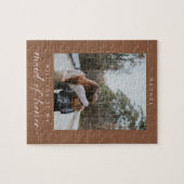 Boho Werden Sie meine Trauzeugin Foto Chic Puzzle (Horizontal)