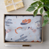 Boho Western Christmas - Blue Seidenpapier (Geschenk)