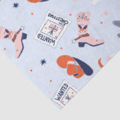 Boho Western Christmas - Blue Seidenpapier (Ausschnitt)