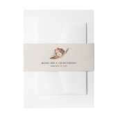 Boho Western Cowboy Hat Wedding Einladungsbanderole (Vorderseite Beispiel)