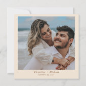 Boho Western Cowboy Illustration Wedding Einladung (Rückseite)