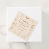 Boho Western Cowboy Illustration Wedding Geschenkanhänger (Beispiel)