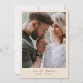 Boho Western Cowboy Illustration Wedding Save The Date (Rückseite)