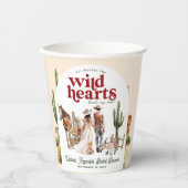 Boho Western Desert | BRAUTPARTY Pappbecher (Vorderseite)