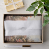 Boho Western Floral Wreath Bouquet für Decoupage Seidenpapier (Geschenk)