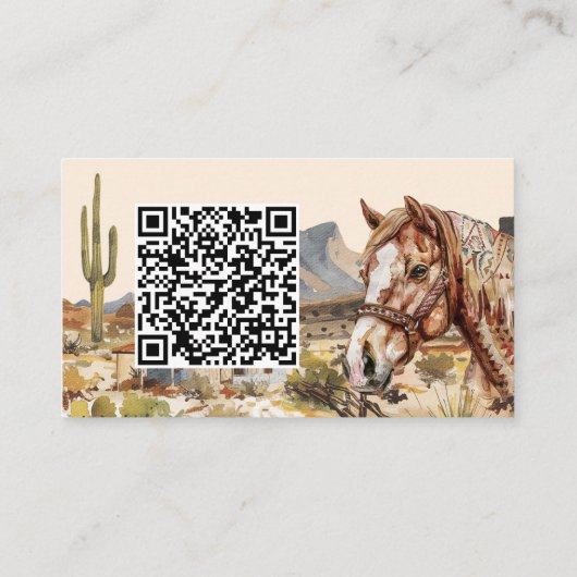 Boho Western Polterabend Gift Registry Begleitkarte (Rückseite)