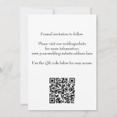 Boho Western QR Codesert Cowboy Cactus bull Save The Date (Rückseite)