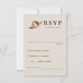 Boho Western Ranch Wedding RSVP Card (Vorderseite)